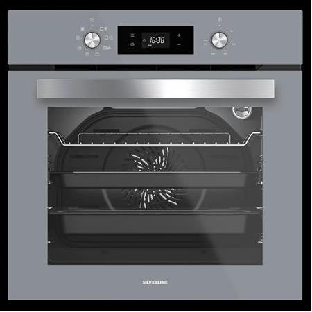 SILVERLINE Buharlı Ankastre Set Gri