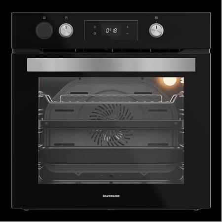 SILVERLINE Buharlı Ankastre Set Siyah