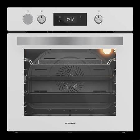 SILVERLINE Buharlı Ankastre Set Beyaz