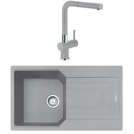 Franke Urban Ubg 611-86 Granit Eviye + Active Plus Doccia 2.0 Armatür (Stone Grey)