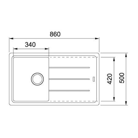 Franke Basis Bfg 611-86 Granit Eviye + Active Plus Doccia Armatür Seti (Oyster)