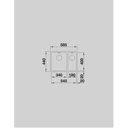 ANDANO 340/180-IF Paslanmaz Çelik Eviye
