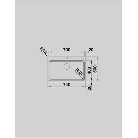 ETAGON 700-IF/A Paslanmaz Çelik Eviye