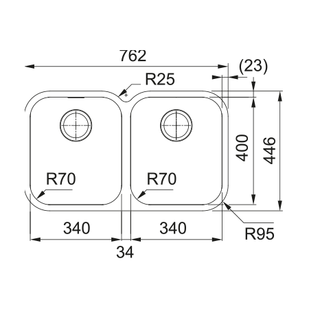 Smart SRX 120-34-34 Çelik Evye