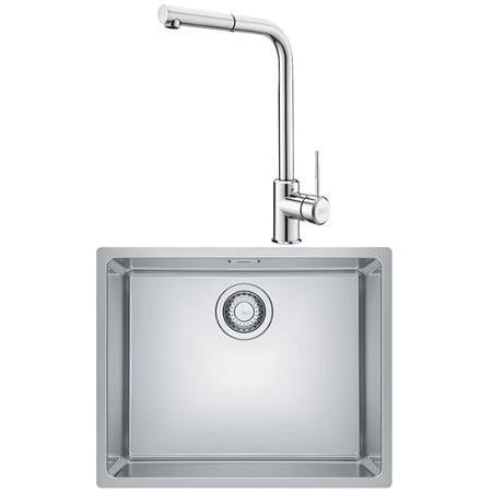 Franke Maris Mrx 110-50 Inox Evye + Lina L Spiralli Armatür Seti