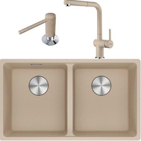 Franke Maris MRG 120-35-35 Granit Evye + Active Plus Doccia Spiralli Armatür + Sıvı Sabunluk(Avena)